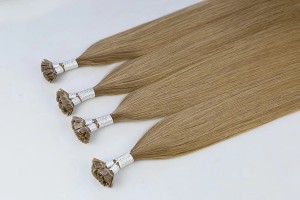 Virgin Cuticle human hair extension color #8 flat tip hair