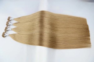 Maagdelijke cuticle Human Hair Extension Color #8 Flat Tip Hair