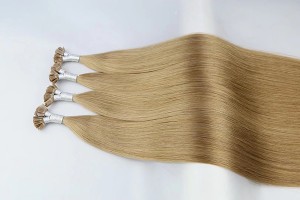 Virgin Cuticle human hair extension color #8 flat tip hair