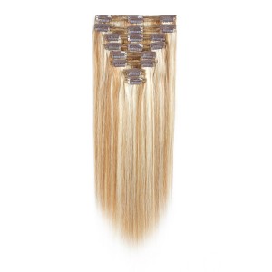 Factory Vendors top grade 100% Real Human Hair Extension Clip In Hair Extensions