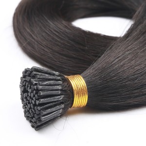 Popular Thick Bottom Unprocessed I Tip Hair Extensions Double Drawn 100% Remy Human Hair Extension