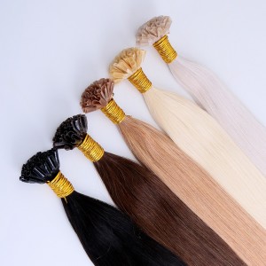 Prebonded Hair Double Drawn U tip Hair Extensions Wholesale Keratin Nail Tip Hair Extension