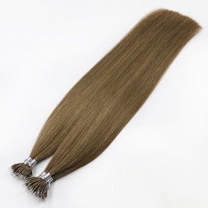 Prebonded Hair Double Drawn Wholesale Brazilian Hair Nano Ring Tip Hair Extensions