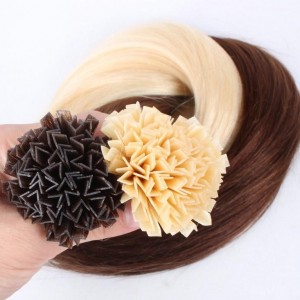 Prebonded Hair Keratin V tip human hair extension high quality hair bundle