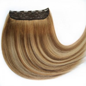 Wholesale Factory Cuticle Aligned virgin remy human hair double drawn real natural hair one piece clip in hair extension