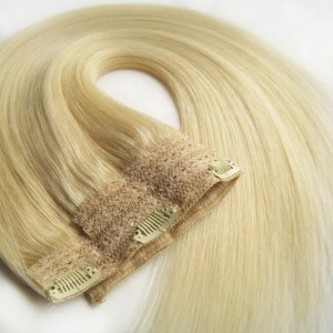 Wholesale Factory Cuticle Aligned virgin remy human hair double drawn real natural hair one piece clip in hair extension