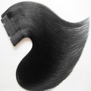 Wholesale Factory Cuticle Aligned virgin remy human hair double drawn real natural hair one piece clip in hair extension