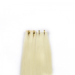 Wholesale Remy Human Hair White Blonde Double Drawn Cuticle Aligned Virgin Human Hair Tape In Hair Extensions