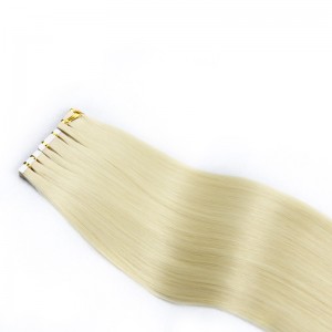 Groothandel Remy Human Hair White Blonde dubbel getrokken nagelriem uitgelijnde maagdelijke menselijke haartape in hair extensions