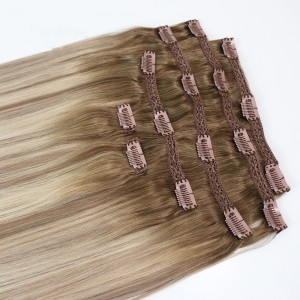 Factory Vendors top grade 100% Real Human Hair Extension Clip In Hair Extensions