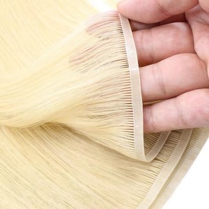 New fashion style virgin human hair flat weft extension double drawn any color is available