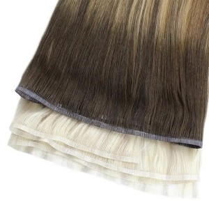 New fashion style virgin human hair flat weft extension double drawn any color is available