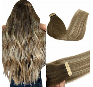 Fita de extensão de cabelo humano virgem em cabelo qualquer cor de cabelo está disponível